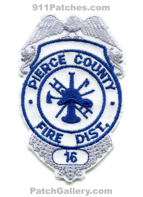 Pierce County Fire District 16 Patch (Washington)
Scan By: PatchGallery.com
Keywords: co. dist. number no. #16 department dept.