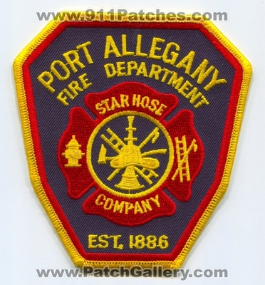 Port Allegany Fire Department Star Hose Company Patch (Pennsylvania)
Scan By: PatchGallery.com
Keywords: dept. co.