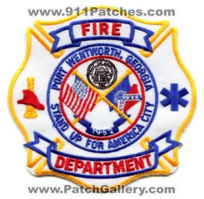 Port Wentworth Fire Department (Georgia)
Scan By: PatchGallery.com
Keywords: dept. stand up for america city