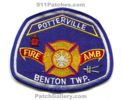 Potterville Fire Ambulance Department Benton Township Patch (Michigan)
Scan By: PatchGallery.com
Keywords: dept. twp. ems