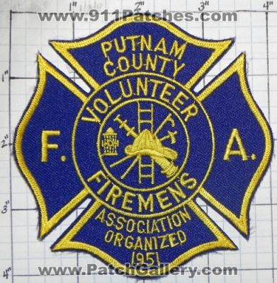 Putnam County Volunteer Firemen's Association (New York)
Thanks to swmpside for this picture.
Keywords: firemens f.a. fa
