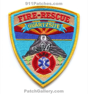 Quartzsite Fire Rescue Department Patch (Arizona)
Scan By: PatchGallery.com
Keywords: dept.
