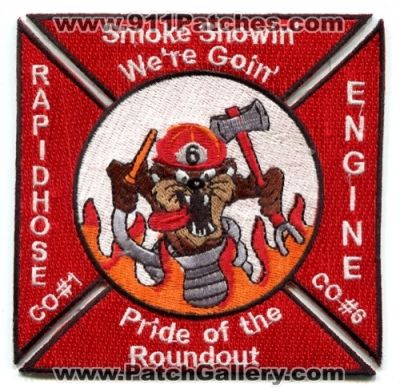 Rapid Hose Fire Company Number 1 Engine 6 (New York)
Scan By: PatchGallery.com
Keywords: co. #1 #6