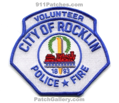 Rocklin Police Fire Department Volunteer Patch (California)
Scan By: PatchGallery.com
Keywords: city of dept. vol.