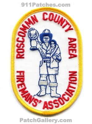 Rosscommn County Area Firemans Association Patch (Michigan)
Scan By: PatchGallery.com
Keywords: co. firemens assoc. assn. fire