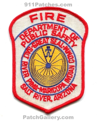 Salt River Pima Maricopa Indian Community Fire Department Patch (Arizona)
Scan By: PatchGallery.com
Keywords: tribal tribe dept. of public safety dps