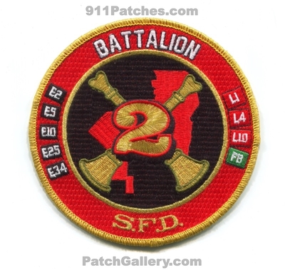 Seattle Fire Department Battalion 2 Patch (Washington)
[b]Scan From: Our Collection[/b]
Keywords: dept. sfd chief engine ladder e2 e5 e10 e25 e34 l1 l4 l10 fb fireboat
