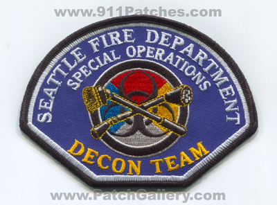Seattle Fire Department Special Operations Decon Team Patch (Washington)
[b]Scan From: Our Collection[/b]
Keywords: dept. sfd s.f.d. company co. station hazardous materials hazmat haz-mat