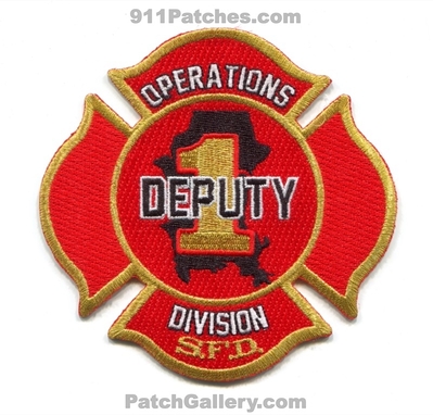 Seattle Fire Department Deputy 1 Operations Division Patch (Washington)
[b]Scan From: Our Collection[/b]
Keywords: dept. sfd company co. station