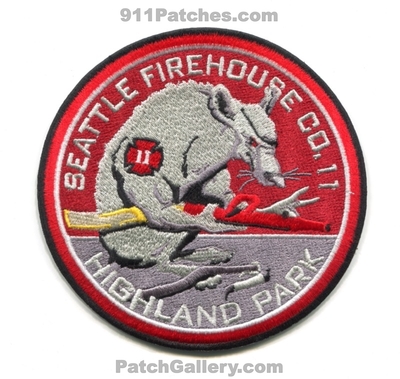 Seattle Fire Department Station 11 Patch (Washington)
[b]Scan From: Our Collection[/b]
Keywords: dept. sfd company co. firehouse highland park