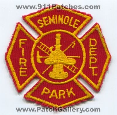 Seminole Park Fire Department (Florida)
Scan By: PatchGallery.com
Keywords: dept.