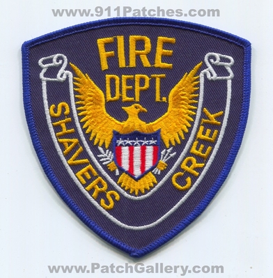 Shavers Creek Fire Department Patch (Pennsylvania)
Scan By: PatchGallery.com
Keywords: dept.