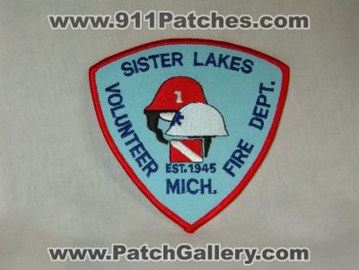 Sister Lakes Volunteer Fire Department (Michigan)
Thanks to Walts Patches for this picture.
Keywords: dept. mich.