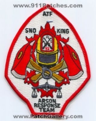 Snohomish King County Arson Response Team Patch (Washington)
Scan By: PatchGallery.com
Keywords: sno. co. atf 92 fire investigations investigator