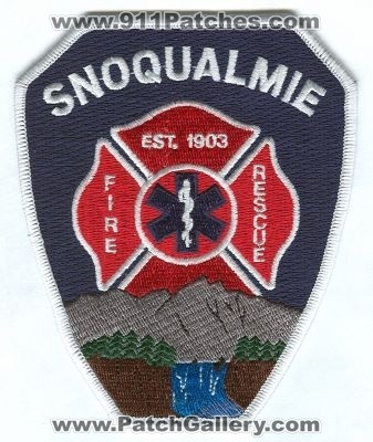 Snoqualmie Fire Rescue Department Patch (Washington)
Scan By: PatchGallery.com
Keywords: dept.