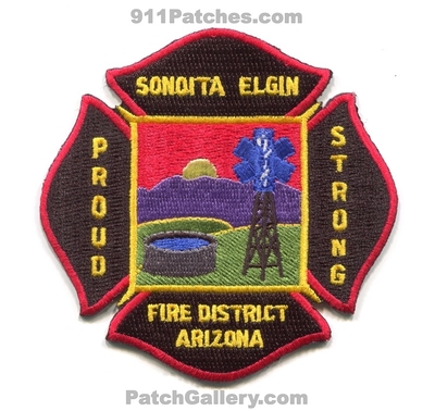 Sonoita Elgin Fire District Patch (Arizona)
Scan By: PatchGallery.com
Keywords: dist. department dept. proud strong