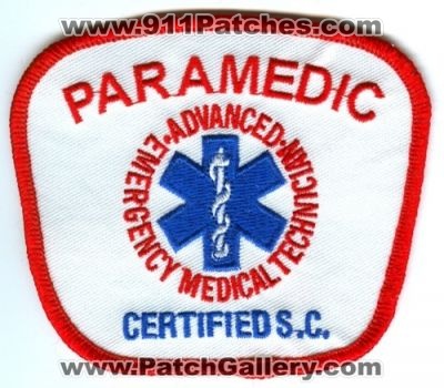 South Carolina Paramedic Certified Patch (South Carolina)
[b]Scan From: Our Collection[/b]
Keywords: s.c. sc advanced emergency medical technician emt ems