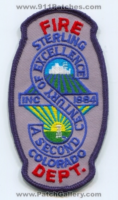 Sterling Fire Department Patch (Colorado)
Scan By: PatchGallery.com
Keywords: dept. a second century of excellence