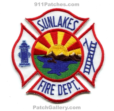 Sun Lakes Fire Department Patch (Arizona)
Scan By: PatchGallery.com
Keywords: sunlakes dept.