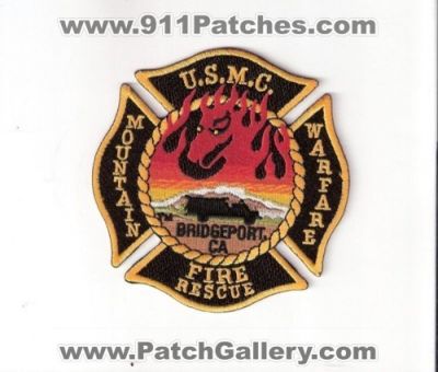 Mountain Warfare Fire Rescue (California)
Thanks to Bob Brooks for this scan.
Keywords: u.s.m.c. usmc marine corps bridgeport