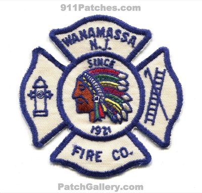 Wanamassa Fire Company Patch (New Jersey)
Scan By: PatchGallery.com
Keywords: co. department dept. since 1921