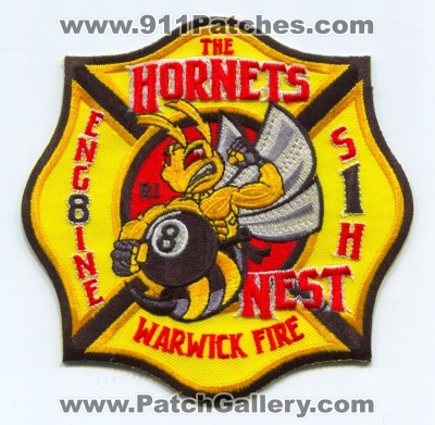 Warwick Fire Department Engine 8 SH 1 Patch (Rhode Island)
Scan By: PatchGallery.com
Keywords: dept. company co. station sh1 the hornets nest