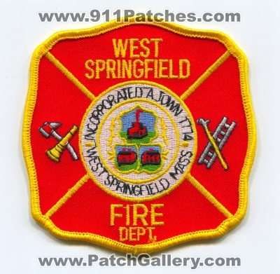 West Springfield Fire Department (Massachusetts)
Scan By: PatchGallery.com
Keywords: dept.