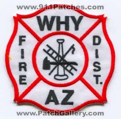 Why Fire District (Arizona)
Scan By: PatchGallery.com
Keywords: dist. department dept. az