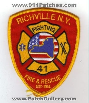 Richville Fire & Rescue Fighting 41 (New York)
Thanks to diveresq5 for this scan.
Keywords: and