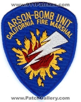 California Fire Marshal Arson Bomb Unit (California)
Thanks to PaulsFirePatches.com for this scan.
