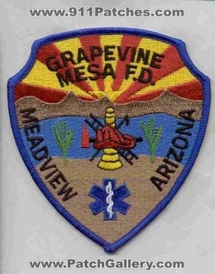 Grapevine Mesa Fire Department (Arizona)
Thanks to firevette for this scan.
Keywords: f.d. fd meadview