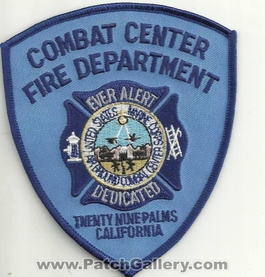Combat Center Fire Department USMC Military Patch (California)
Thanks to Ronnie5411 for this scan.
Keywords: dept. air ground united states marine corps twenty nine palms 29
