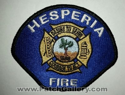 Hesperia Fire Department Patch (California)
Thanks to TEgan for this picture.
Keywords: dept.