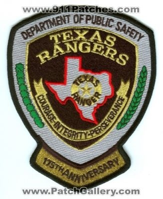 Texas Rangers 175th Anniversary (Texas)
Scan By: PatchGallery.com
Keywords: department of public safety dps