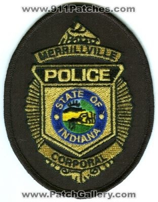 Merrillville Police Corporal (Indiana)
Scan By: PatchGallery.com
