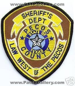 Pecos County Sheriff's Department (Texas)
Thanks to apdsgt for this scan.
Keywords: sheriffs dept