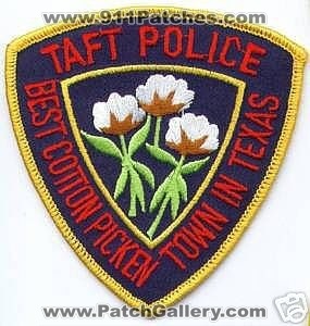 Taft Police (Texas)
Thanks to apdsgt for this scan.

