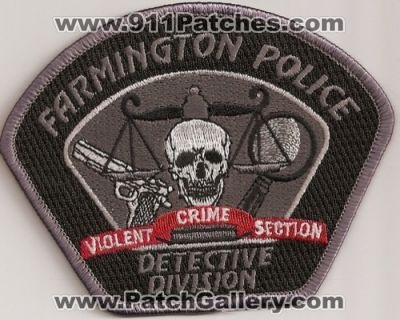 Farmington Police Violent Crime Section Detective Division (New Mexico)
Thanks to Police-Patches-Collector.com for this scan.
