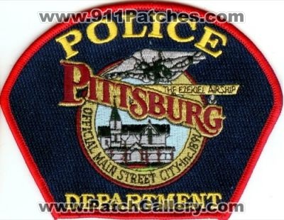 Pittsburg Police Department (Texas)
Thanks to Police-Patches-Collector.com for this scan.
