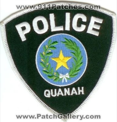 Quanah Police (Texas)
Thanks to Police-Patches-Collector.com for this scan.
