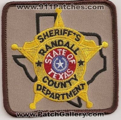 Randall County Sheriff's Department (Texas)
Thanks to Police-Patches-Collector.com for this scan.
Keywords: sheriffs