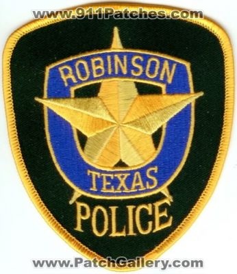 Robinson Police (Texas)
Thanks to Police-Patches-Collector.com for this scan.
