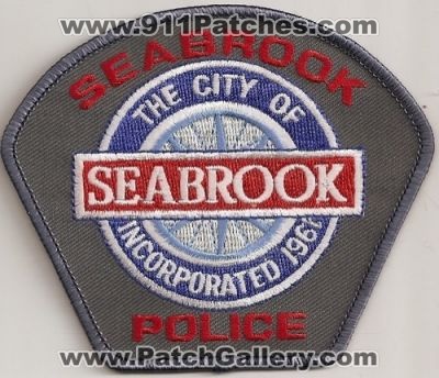 Seabrook Police (Texas)
Thanks to Police-Patches-Collector.com for this scan.
Keywords: the city of
