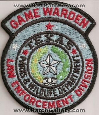 Texas Parks & Wildlife Department Game Warden Law Enforcement Division (Texas)
Thanks to Police-Patches-Collector.com for this scan.
Keywords: and