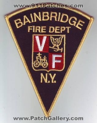 Bainbridge Fire Department (New York)
Thanks to Dave Slade for this scan.
Keywords: dept n.y. volunteer vf