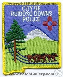 Ruidoso Downs Police (New Mexico)
Thanks to apdsgt for this scan.
Keywords: city of