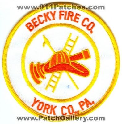 Becky Fire Company (Pennsylvania)
Scan By: PatchGallery.com
Keywords: department dept. co. york county pa.