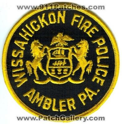 Wissahickon Fire Police (Pennsylvania)
Scan By: PatchGallery.com
Keywords: ambler pa.