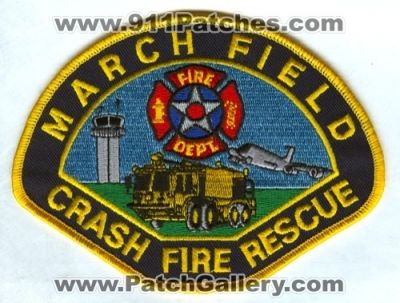 March Field Fire Department Crash Fire Rescue (California)
Scan By: PatchGallery.com
Keywords: dept. cfr arff