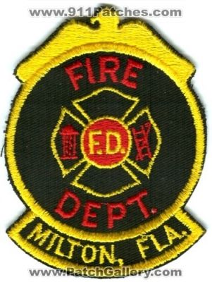 Milton Fire Department (Florida)
Scan By: PatchGallery.com
Keywords: dept. fla. f.d. fd